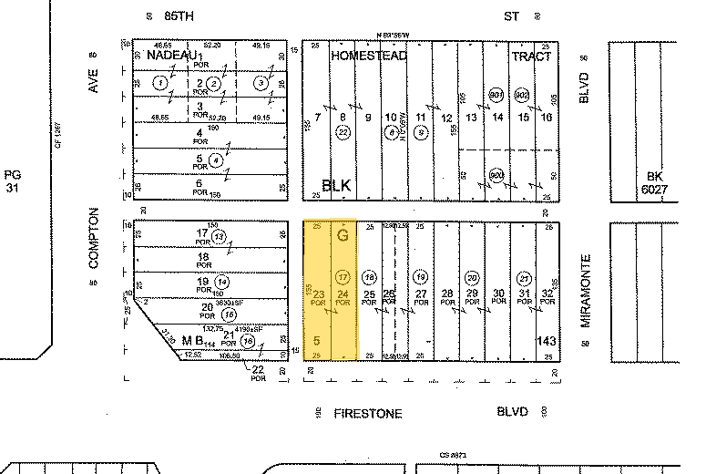 1517-1519 Firestone Blvd, Los Angeles, CA en venta - Plano de solar - Imagen 2 de 7