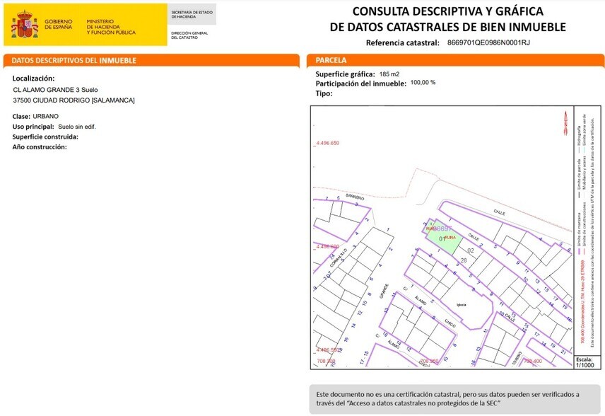 Terreno en Ciudad Rodrigo en venta - Foto del edificio - Imagen 2 de 10