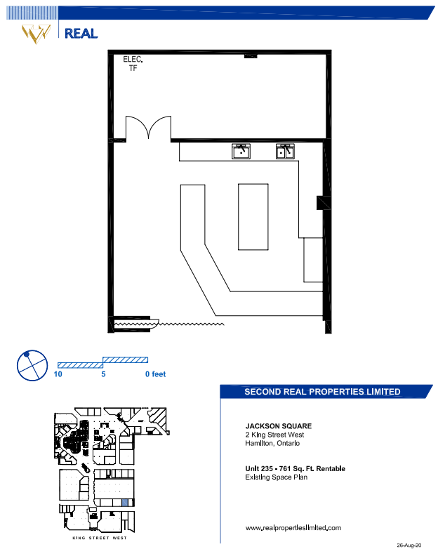 100, 110, and 120 King St W, Hamilton, ON en alquiler Plano de la planta- Imagen 1 de 1