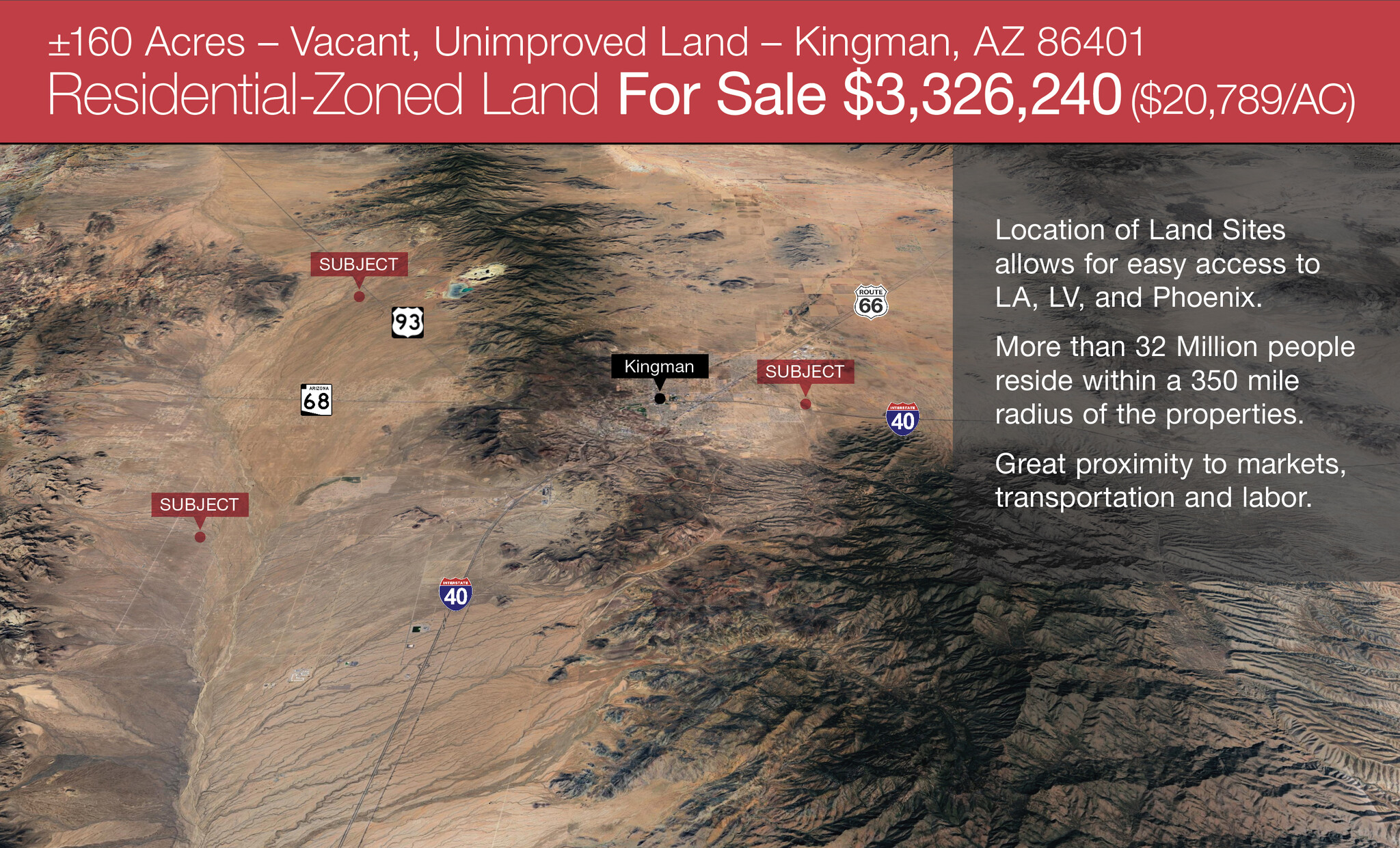 160 Acres of Kingman Residential Land cartera de 3 inmuebles en venta en LoopNet.es Foto del edificio- Imagen 1 de 7