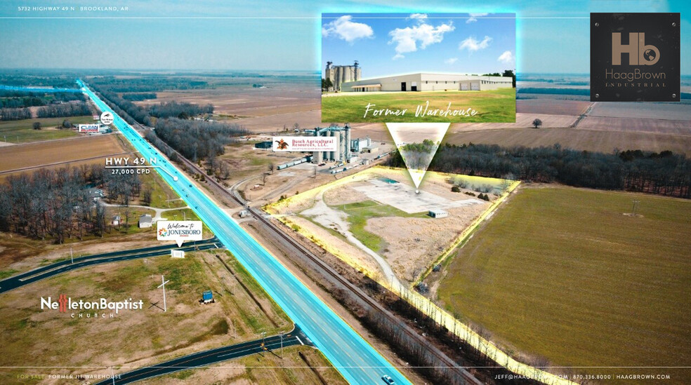 5732 Highway 49 North, Brookland, AR en venta - Foto del edificio - Imagen 3 de 4