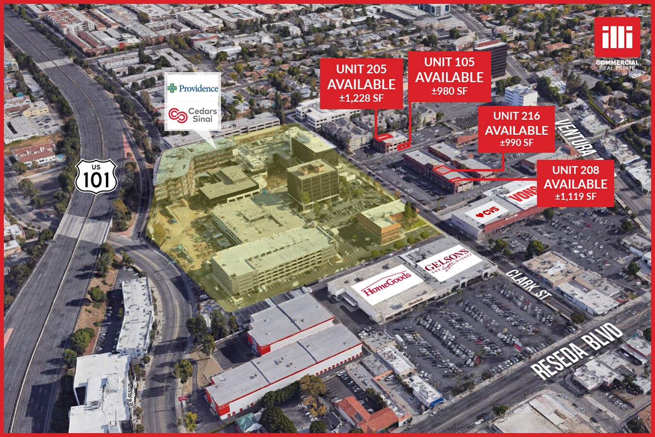 18356-18388 Clark St, Tarzana, CA en alquiler Foto del edificio- Imagen 1 de 7