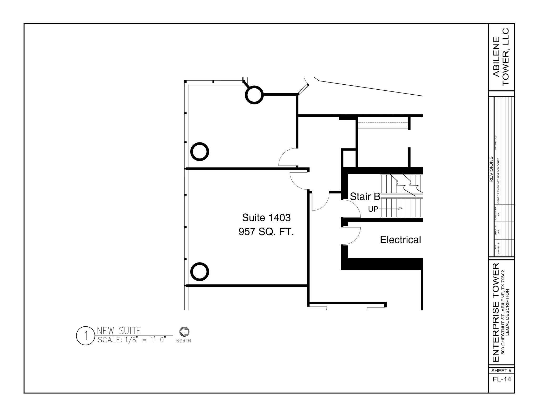 500 Chestnut St, Abilene, TX en alquiler Plano del sitio- Imagen 1 de 7