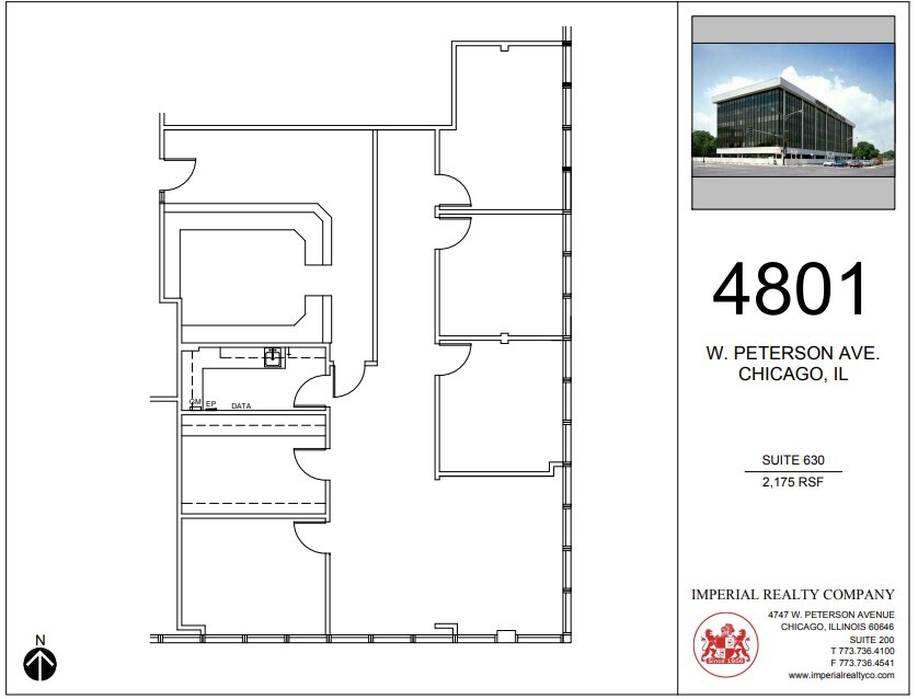 4801 W Peterson Ave, Chicago, IL en alquiler Plano de la planta- Imagen 1 de 6