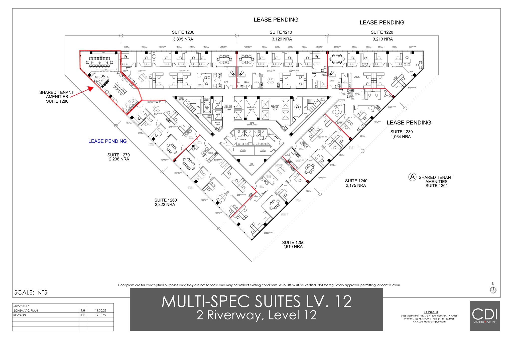 2 Riverway, Houston, TX en alquiler Plano de la planta- Imagen 1 de 1