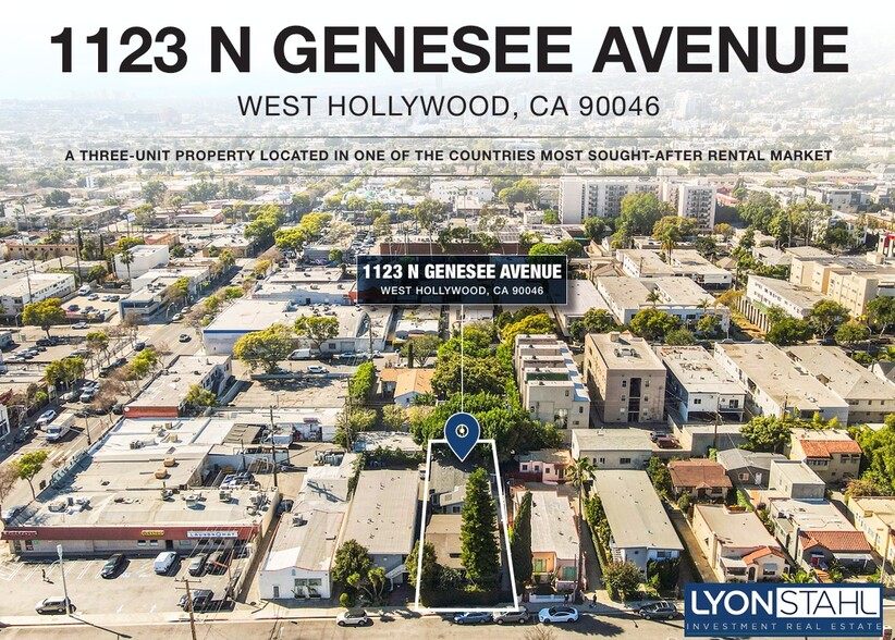 1123 N Genesee Ave, West Hollywood, CA en venta - Foto del edificio - Imagen 1 de 7