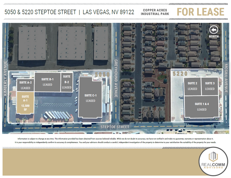 5050 Steptoe St, Las Vegas, NV en alquiler - Plano del sitio - Imagen 2 de 14