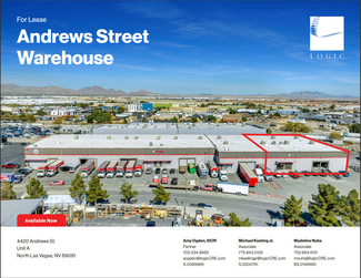 Más detalles para 4420 Andrews St, North Las Vegas, NV - Naves en alquiler