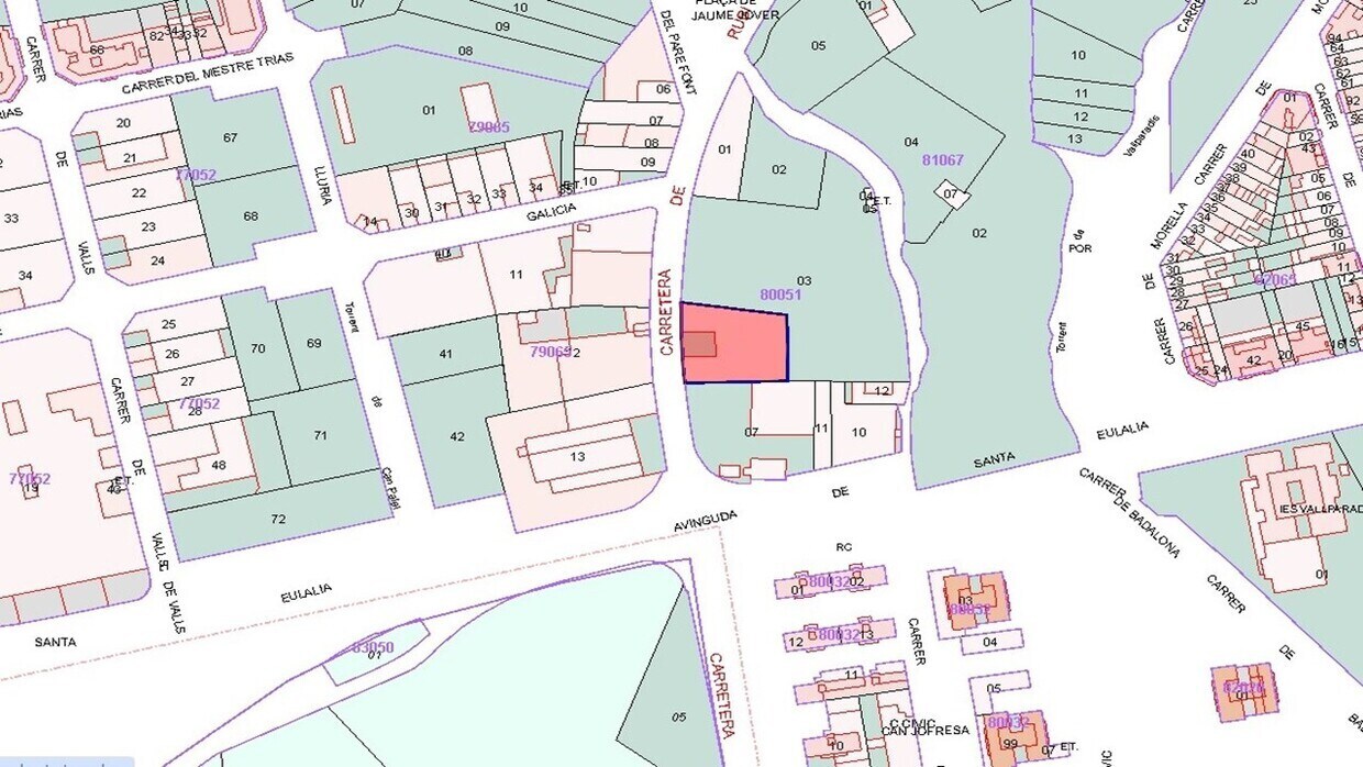 Terreno en Terrassa, Barcelona en venta Plano del sitio- Imagen 1 de 3