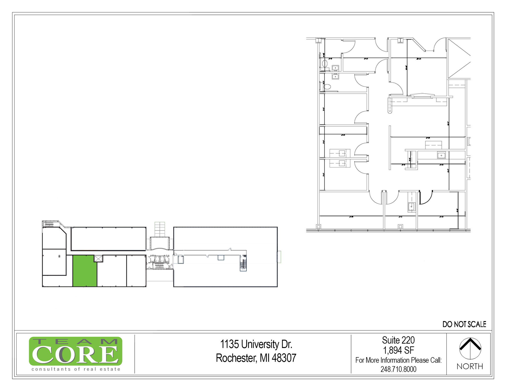 1135 W University Dr, Rochester Hills, MI en alquiler Plano de la planta- Imagen 1 de 1