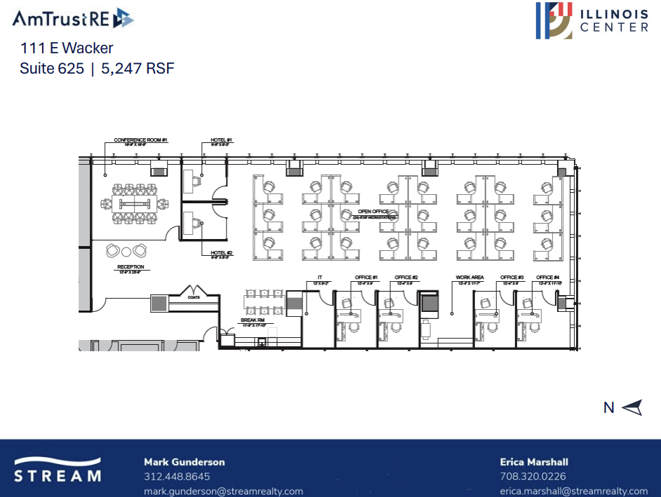 111 E Wacker Dr, Chicago, IL en alquiler Plano de la planta- Imagen 1 de 1