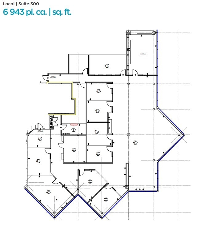 6505 Rte Transcanadienne, Montréal, QC en alquiler Plano de la planta- Imagen 1 de 1
