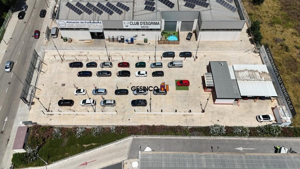 Nave en Xàtiva, Valencia en alquiler - Vista aérea - Imagen 3 de 4