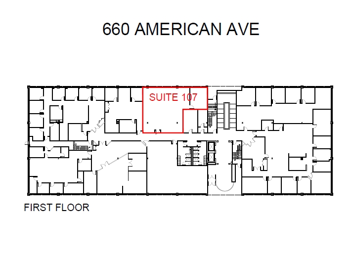 660 American Ave, King Of Prussia, PA en alquiler Plano de la planta- Imagen 1 de 2