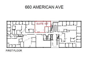 660 American Ave, King Of Prussia, PA en alquiler Plano de la planta- Imagen 1 de 2