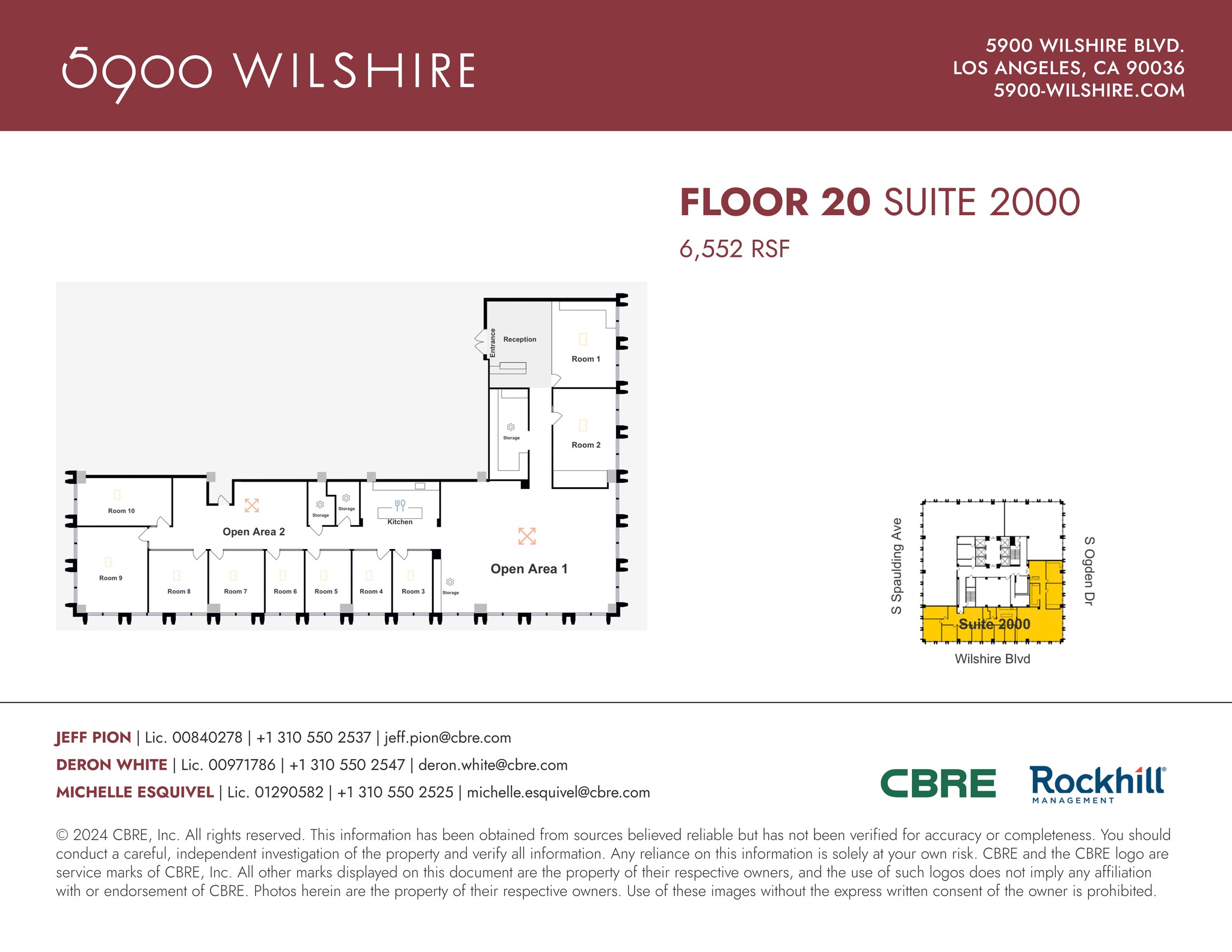 5900 Wilshire Blvd, Los Angeles, CA en alquiler Plano del sitio- Imagen 1 de 1