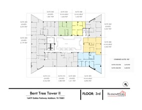 16479 Dallas Pky, Addison, TX en alquiler Plano de la planta- Imagen 1 de 9