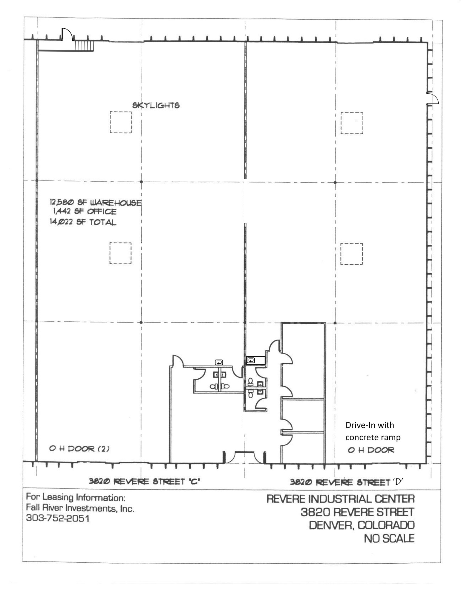 3800 Revere St, Denver, CO en alquiler Plano del sitio- Imagen 1 de 1