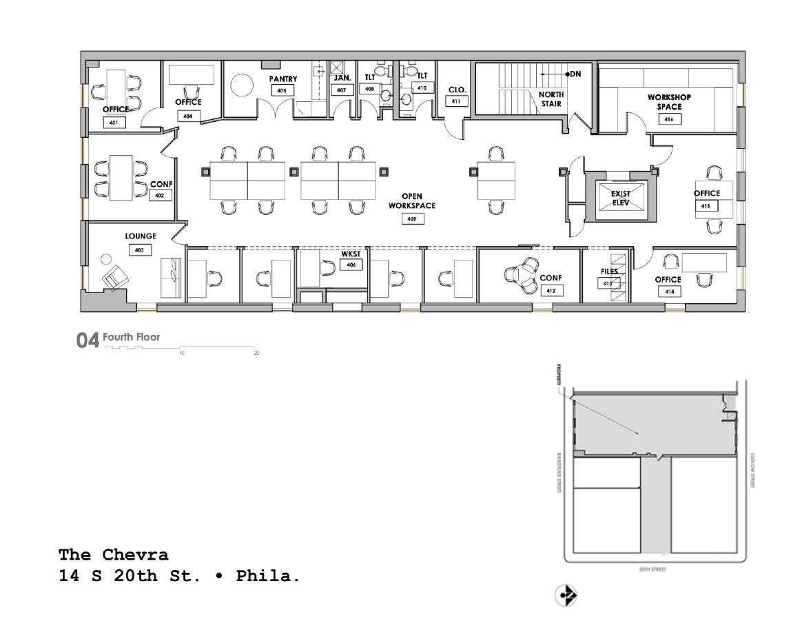 2002 Ludlow St, Philadelphia, PA en alquiler Plano de la planta- Imagen 1 de 1