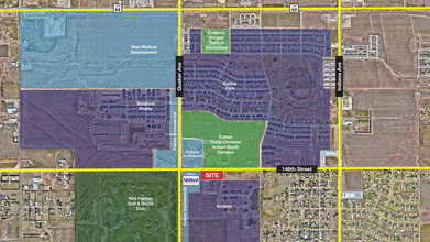 Lubbock, TX - vista aérea  vista de mapa