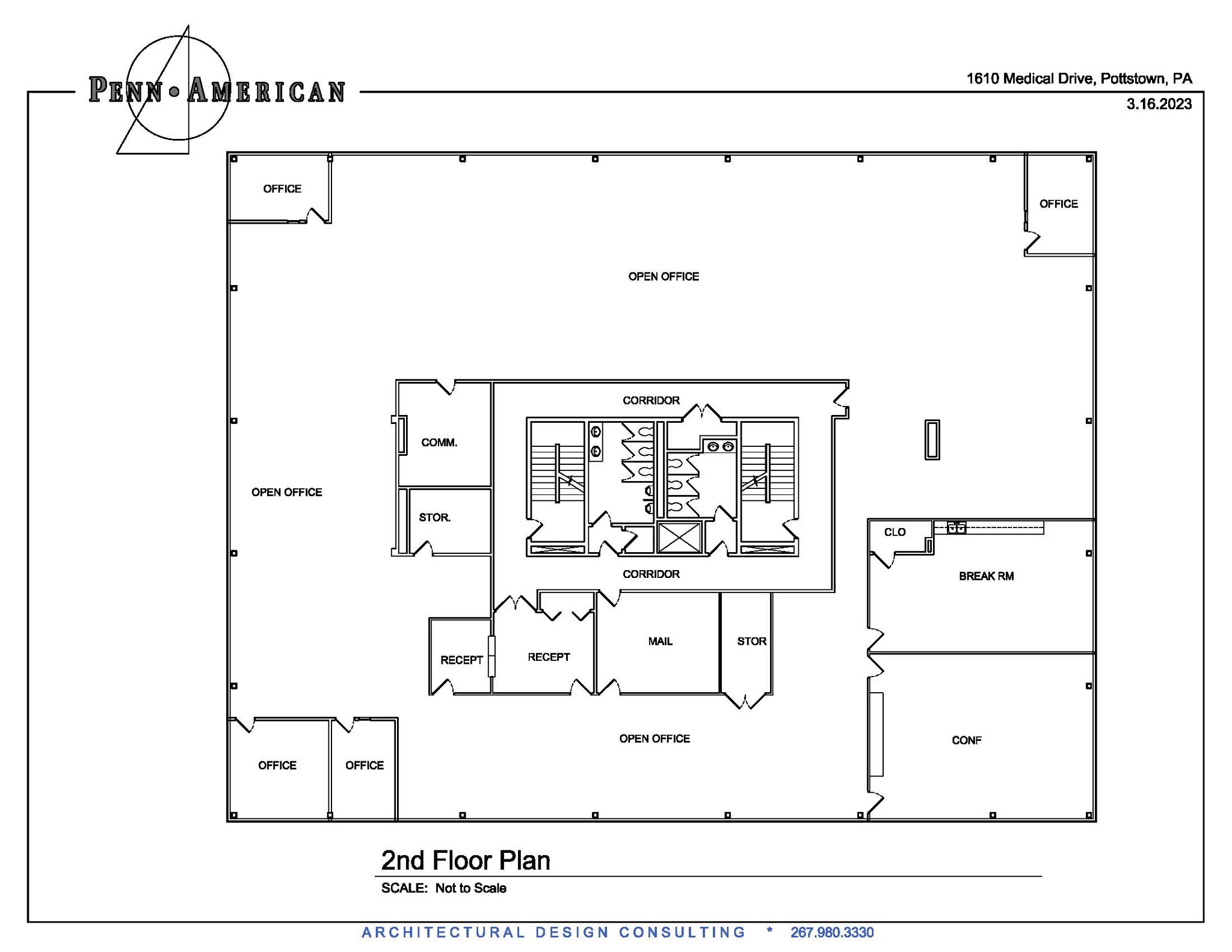 1610 Medical Dr, Pottstown, PA en alquiler Plano de la planta- Imagen 1 de 12