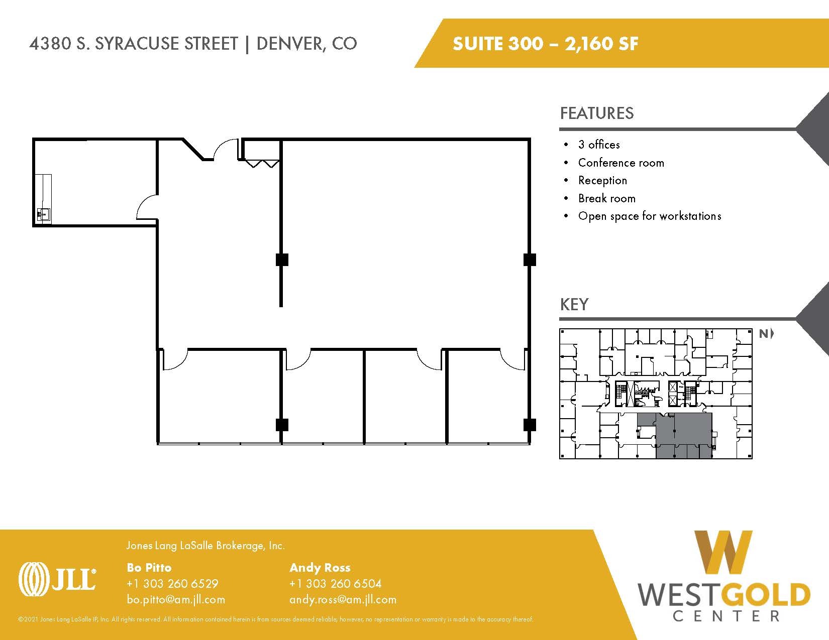 4380 S Syracuse St, Denver, CO en alquiler Plano de la planta- Imagen 1 de 2