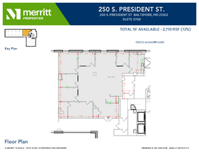 729 E Pratt St, Baltimore, MD en alquiler Plano de la planta- Imagen 1 de 1