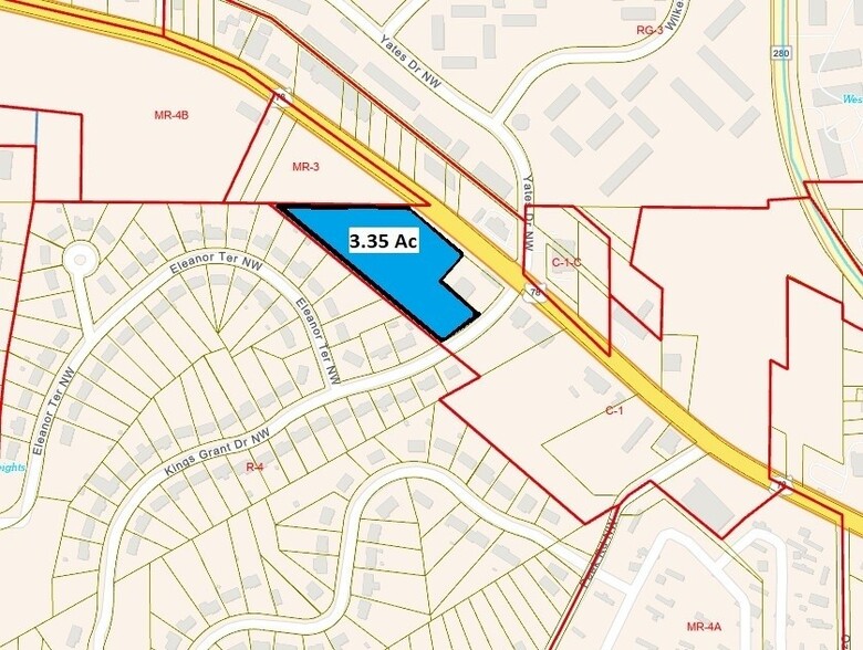 2790 Donald Lee Hollowell Pky, Atlanta, GA en alquiler - Plano de solar - Imagen 3 de 3