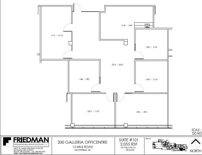 200 Galleria Officentre, Southfield, MI en venta Plano de la planta- Imagen 1 de 2