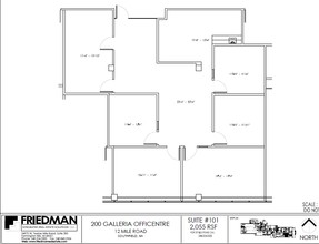 200 Galleria Officentre, Southfield, MI en venta Plano de la planta- Imagen 1 de 2