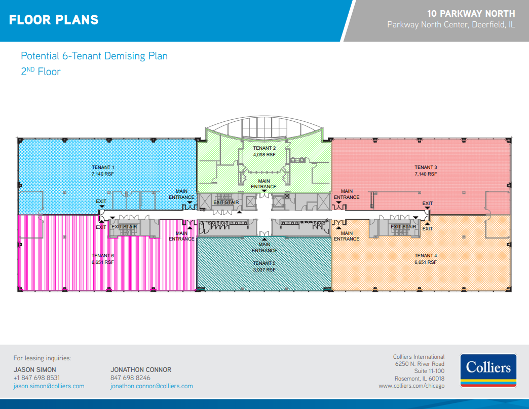 10 Parkway Blvd N, Deerfield, IL en alquiler Plano de la planta- Imagen 1 de 4