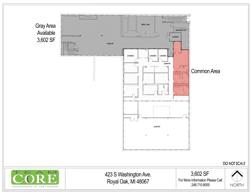 419-423 S Washington Ave, Royal Oak, MI en alquiler Plano de la planta- Imagen 1 de 1