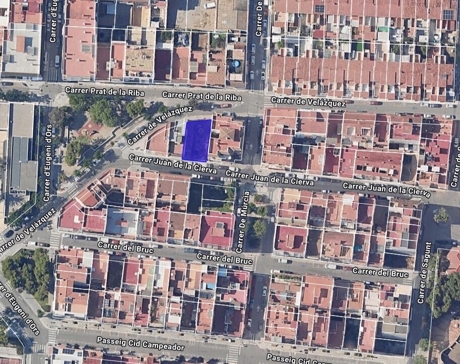 Carrer Juan de la Cierva, 26, Sant Pere de Ribes, Barcelona en venta Plano de solar- Imagen 1 de 2