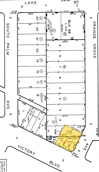 200-204 N Victory Blvd, Burbank, CA en alquiler - Plano de solar - Imagen 3 de 5