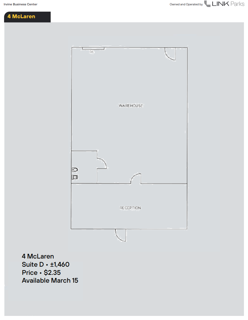 15791 Rockfield Blvd, Irvine, CA en alquiler Plano de la planta- Imagen 1 de 1