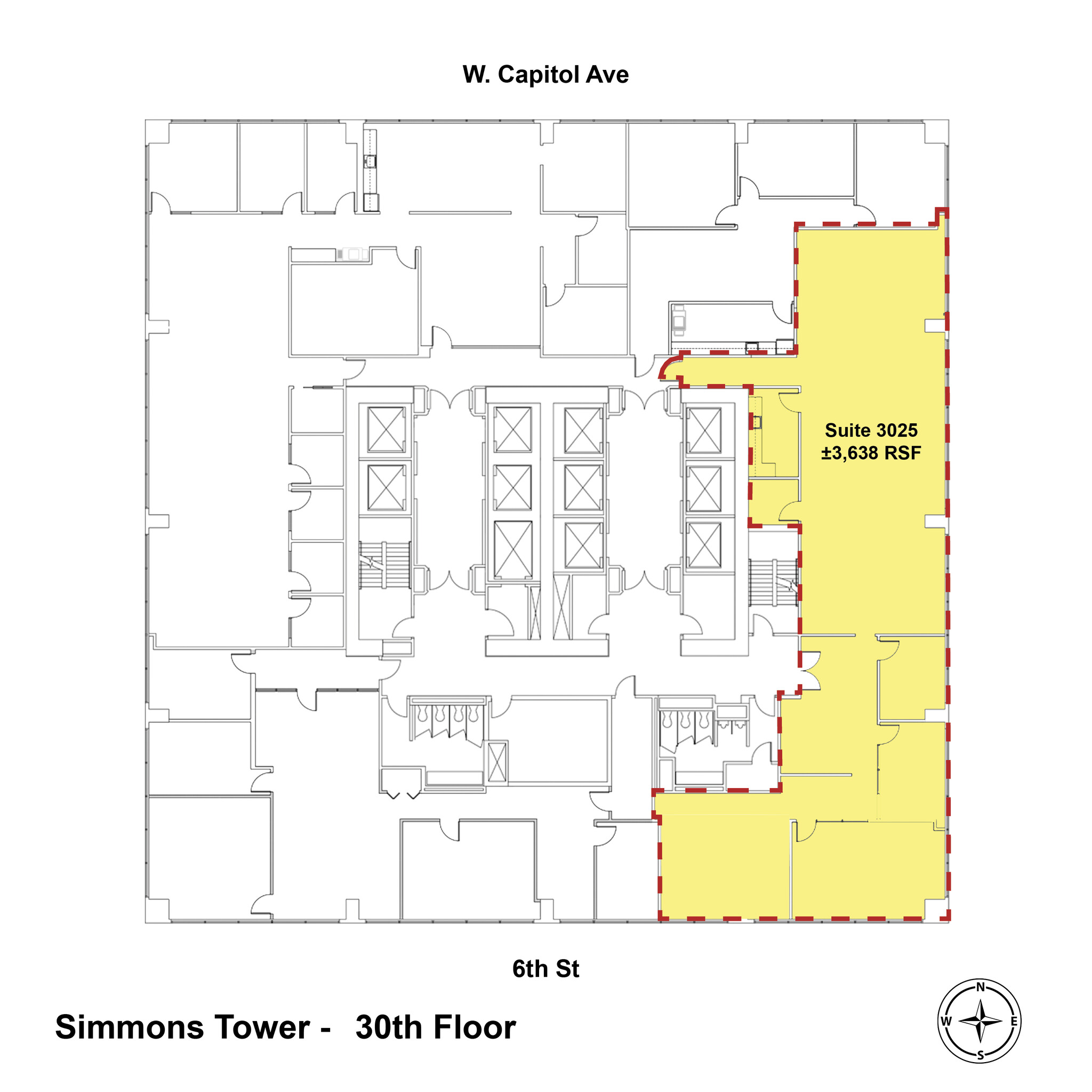 425 W Capitol Ave, Little Rock, AR en alquiler Plano de la planta- Imagen 1 de 10