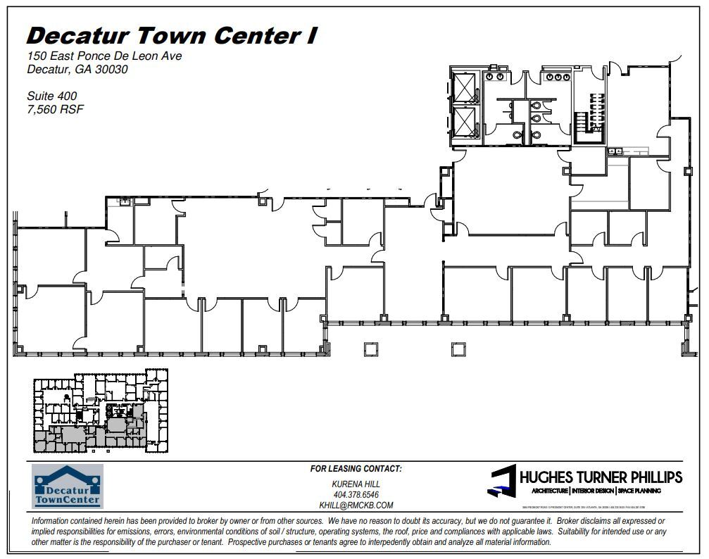 150 E Ponce de Leon Ave, Decatur, GA en alquiler Plano de la planta- Imagen 1 de 1