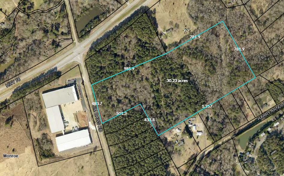 0 Jim Daws Rd, Monroe, GA en venta - Foto del edificio - Imagen 3 de 4