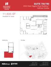 2500 W Higgins Rd, Hoffman Estates, IL en alquiler Plano de la planta- Imagen 1 de 1