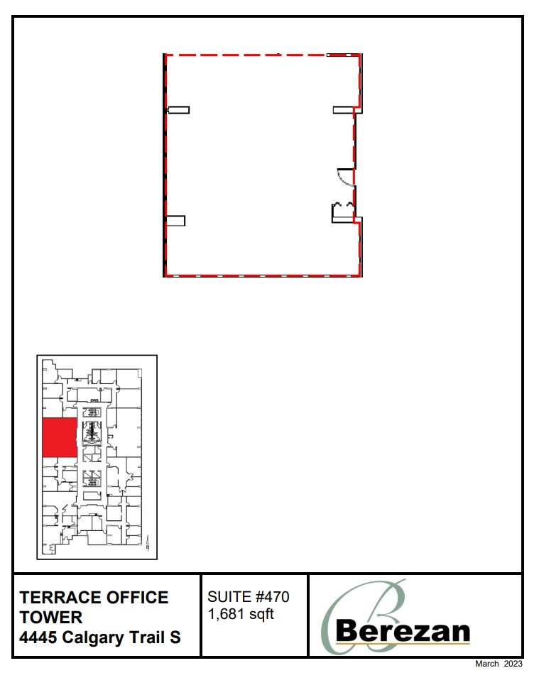 4445 Calgary Trl, Edmonton, AB en alquiler Plano de la planta- Imagen 1 de 1