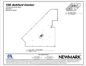 100 Ashford Ctr N, Atlanta, GA en alquiler Plano de la planta- Imagen 1 de 1