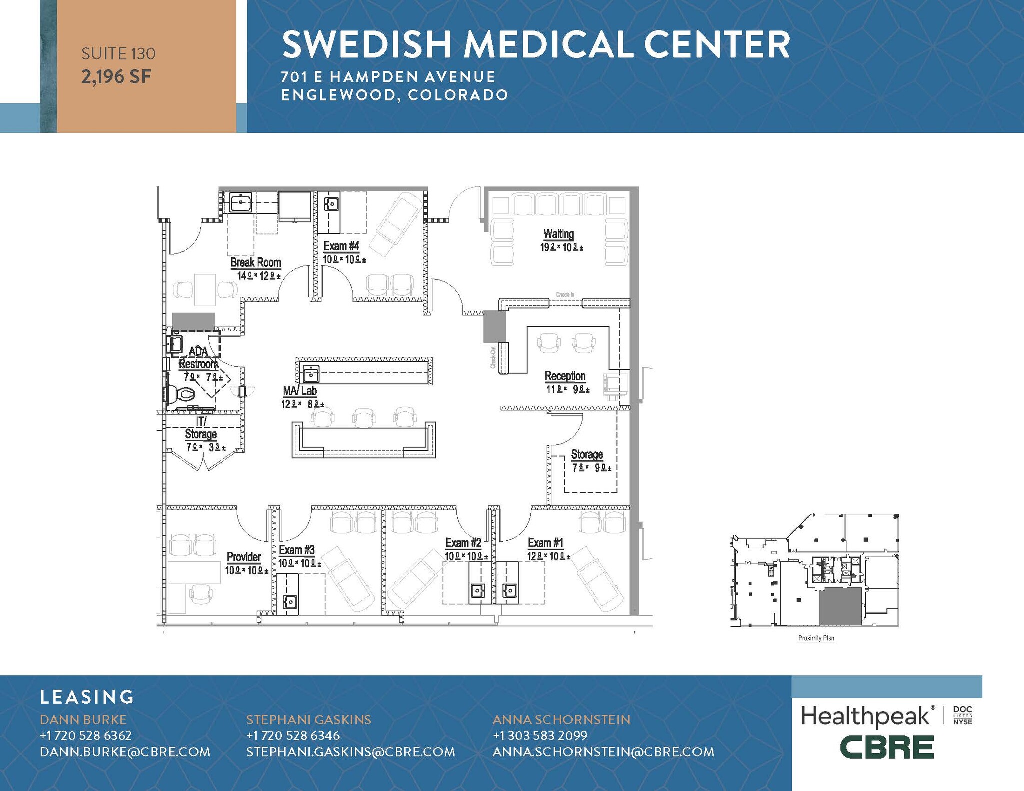 701 E Hampden Ave, Englewood, CO en alquiler Plano de la planta- Imagen 1 de 1