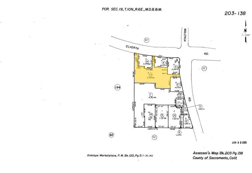 7905-7909 Walerga Rd, Antelope, CA en alquiler - Plano de solar - Imagen 2 de 5