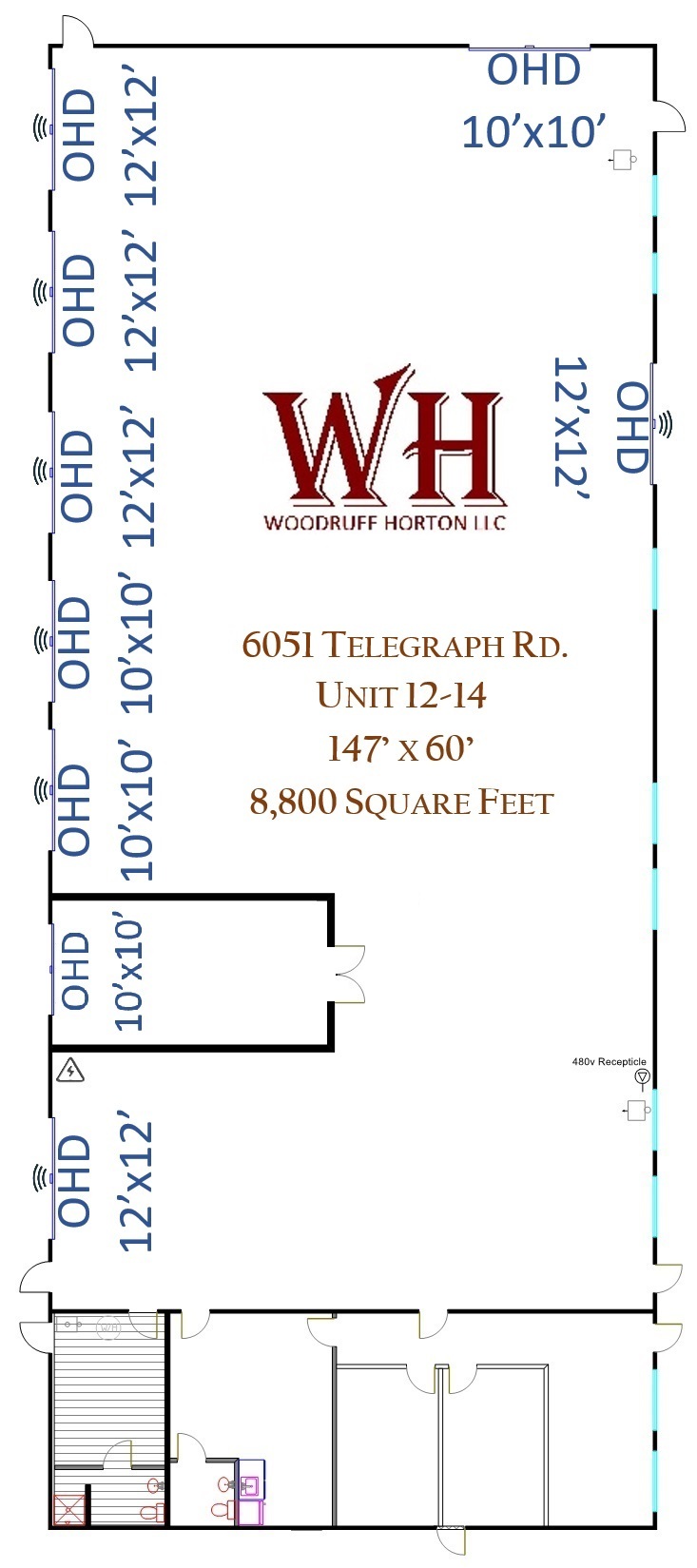 6051 Telegraph Rd, Toledo, OH en alquiler Plano de la planta- Imagen 1 de 15