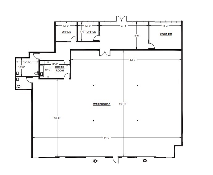 1767 Tribute Rd, Sacramento, CA en alquiler Plano de la planta- Imagen 1 de 1