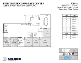 2288 Blue Water Blvd, Odenton, MD en alquiler Plano de la planta- Imagen 1 de 1