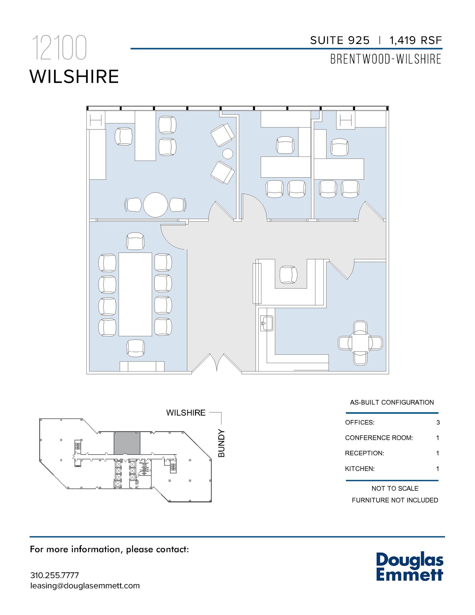 12100 Wilshire Blvd, Los Angeles, CA en alquiler Plano de la planta- Imagen 1 de 1