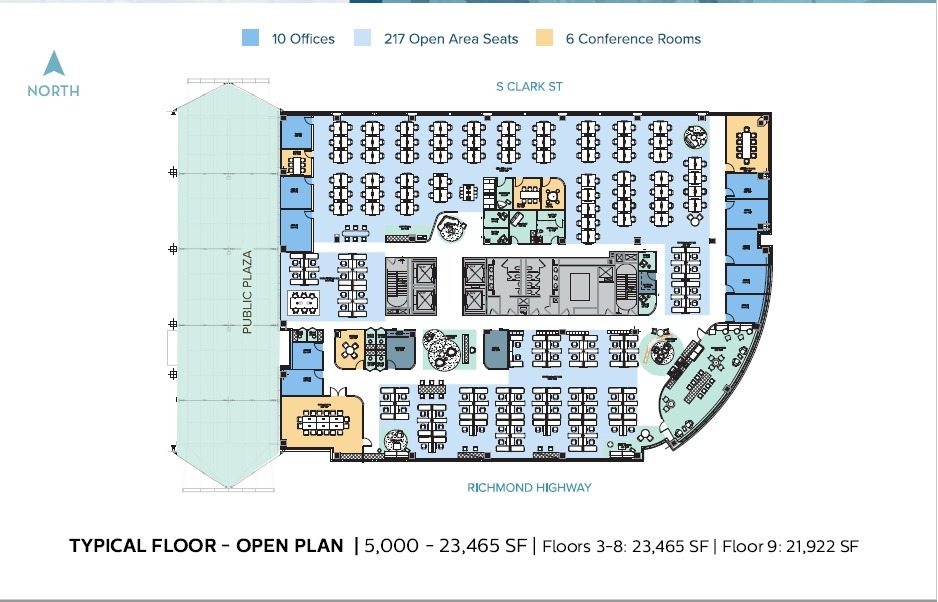 3550 S Clark St, Arlington, VA en alquiler Plano de la planta- Imagen 1 de 3