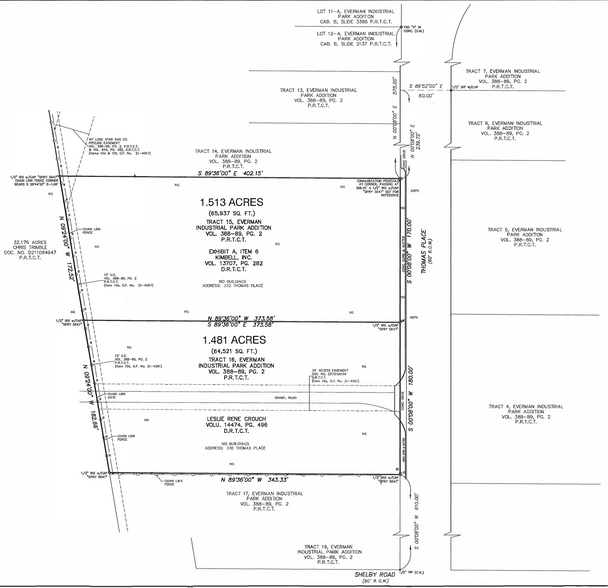 332-336 Thomas, Everman, TX en venta - Plano del sitio - Imagen 2 de 2