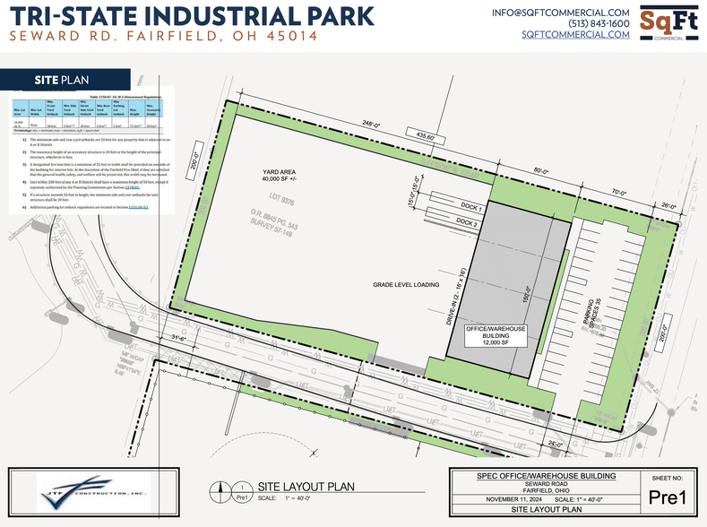 9455 Seward Rd, Fairfield, OH en alquiler - Plano del sitio - Imagen 2 de 5